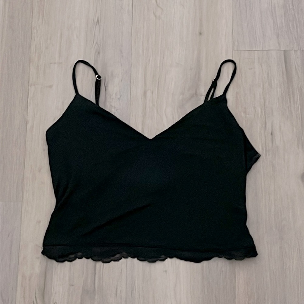 Victorias Secret Cropped Lace Tank